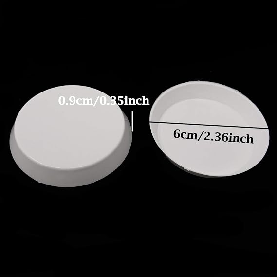 Honbay 30PCS Plastic White Bead Sorting Tray for Jewelry Making (Round)