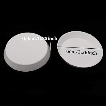 Honbay 30PCS Plastic White Bead Sorting Tray for Jewelry Making (Round)