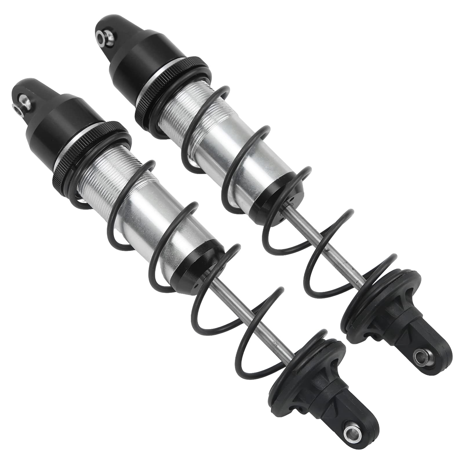 Cryfokt Amortyzator Wstrząsów RC Odporne na Warunki Atmosferyczne Amortyzatory Przednie 180 Mm do Samochodu 1/5 RC - 2 szt. (BLACK)