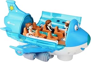 Airplane Model, 360 Rotating Electric Toy Plane, Interactive Aircraft Toy, Children's Electric Model Airplanes Toys For Boys, Aircraft Carrier Playset Gift For Kids, Airplane Toy Play Vehicles Set