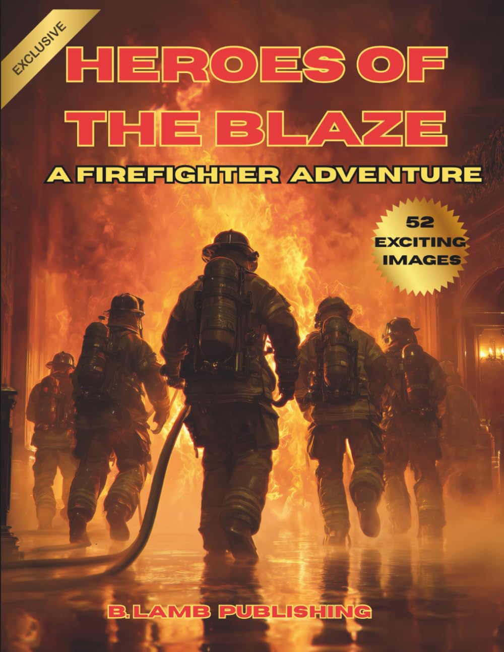 HEROES OF THE BLAZE - FIREFIGHTERS: ADULT COLORING BOOK