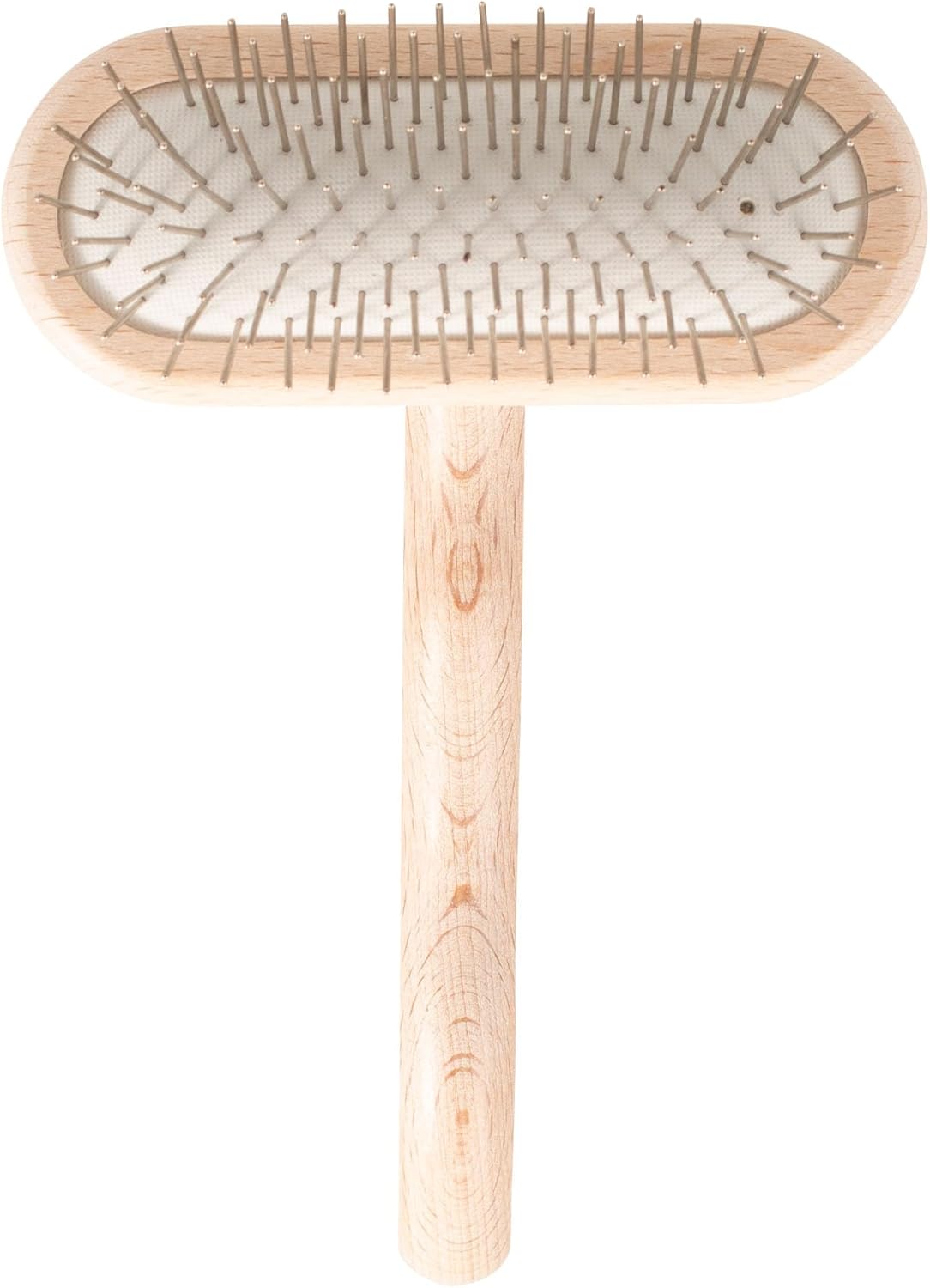 Chris Christensen Mini Grooming Brush - Comfortable High-Grade Stainless-Steel Rounded and Polished Pins - Removes Long & Loose Hair from Dogs & Cats