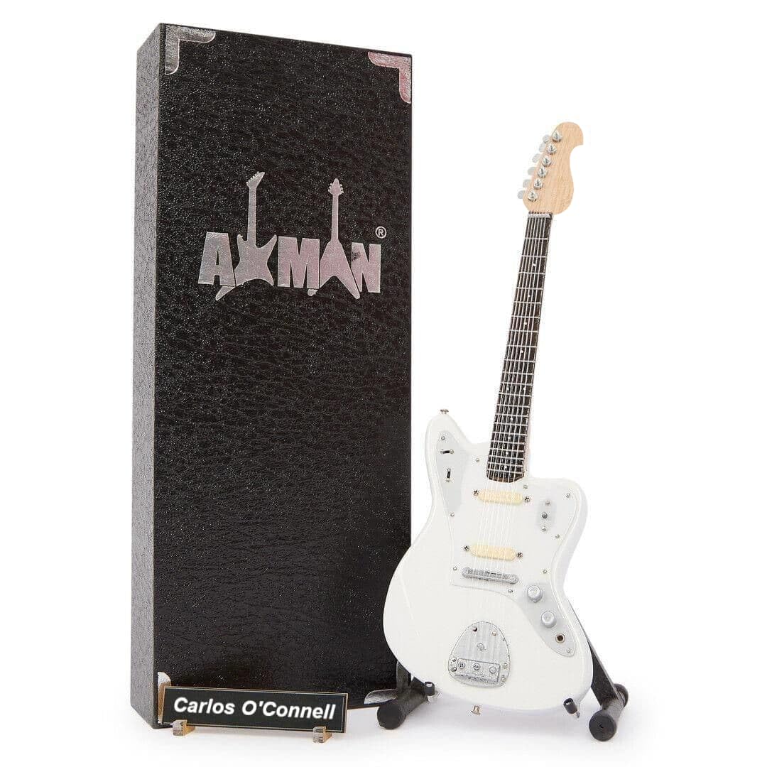 Carlos O’Connell Réplique miniature de guitare blanche – Fontaines D.C. – Cadeaux de musique – Ornementale faite à la main à l’échelle 1/4 – Comprend une boîte de présentation, une étiquette de nom et - Les Beatles, Paul McCartney, John Lennon, RIngo Starr, George Harrison Carlos O'Connell Réplique miniature de guitare blanche – Fontaines D.C. – Cadeaux de musique – Ornementale faite à la main à l'échelle 1/4 – Comprend une boîte de présentation, une étiquette de nom et