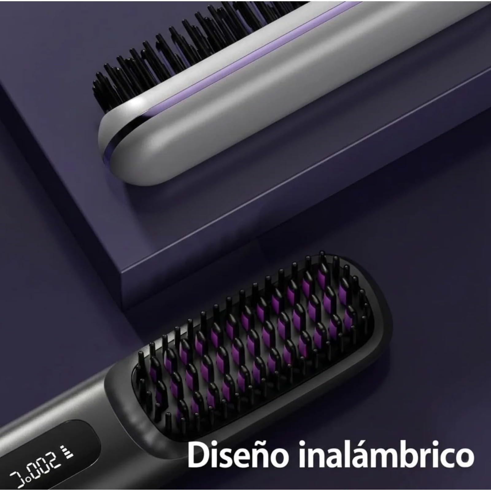 Cepillo Suavelia Para Cabello Corto,﻿3 Modos Con Control Sensible Al, Cepillo De Peinado De Calidad De Salón Para Y Desenredar | Práctico Compañero De Viaje (Negro)