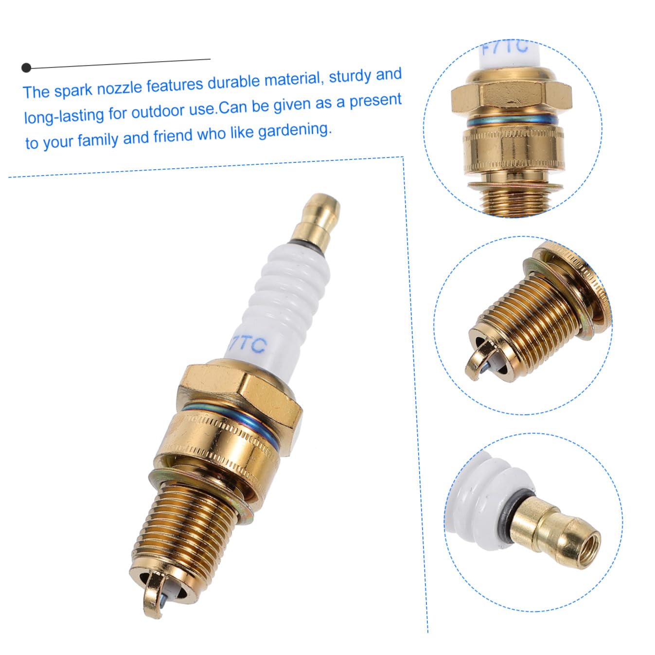 POPETPOP 10 Bujías para Generador de Gasolina Boquilla del Generador Exterior para Motores de Jardinería Fáciles de Instalar