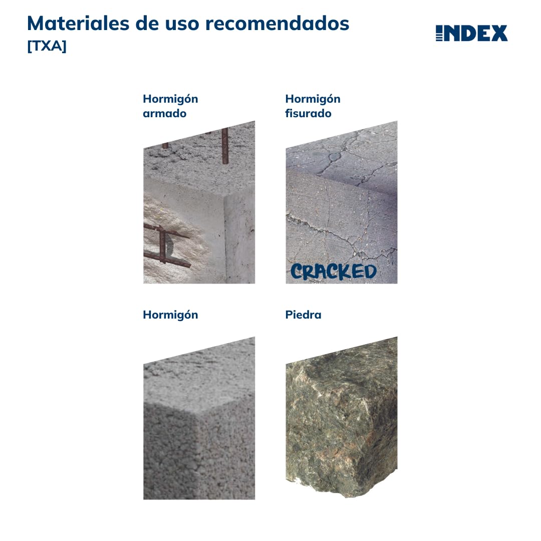 INDEX A PERFECT FIXING - TXA10120 [TXA] Tornillo para hormigón de fijación directa, Homologado, Cabeza avellanada y huella TX50, Bimetal, Medida: Ø10 x 120, Caja de 25 unidades