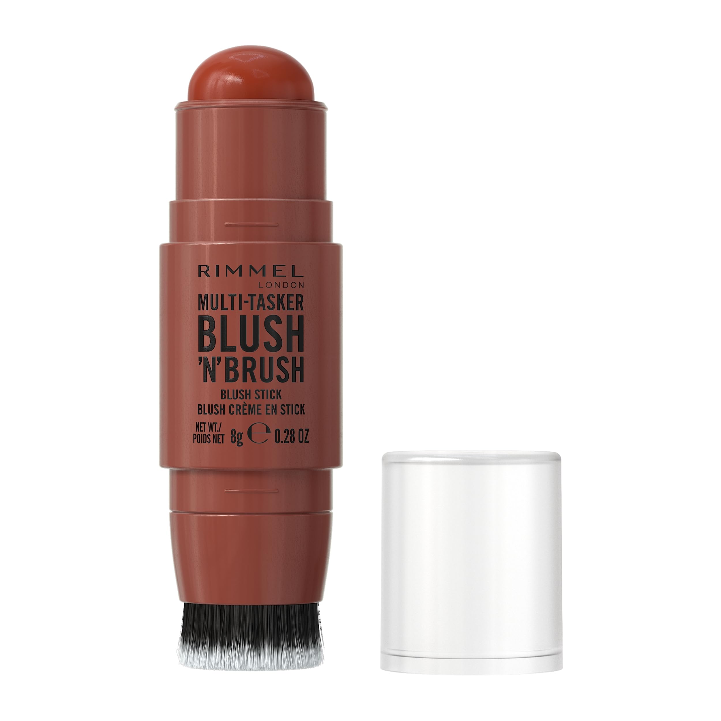 Rimmel London Multitasker Blush 'N' Brush Stick | Colorete | Tono 350 ROASED PEACH| 8g