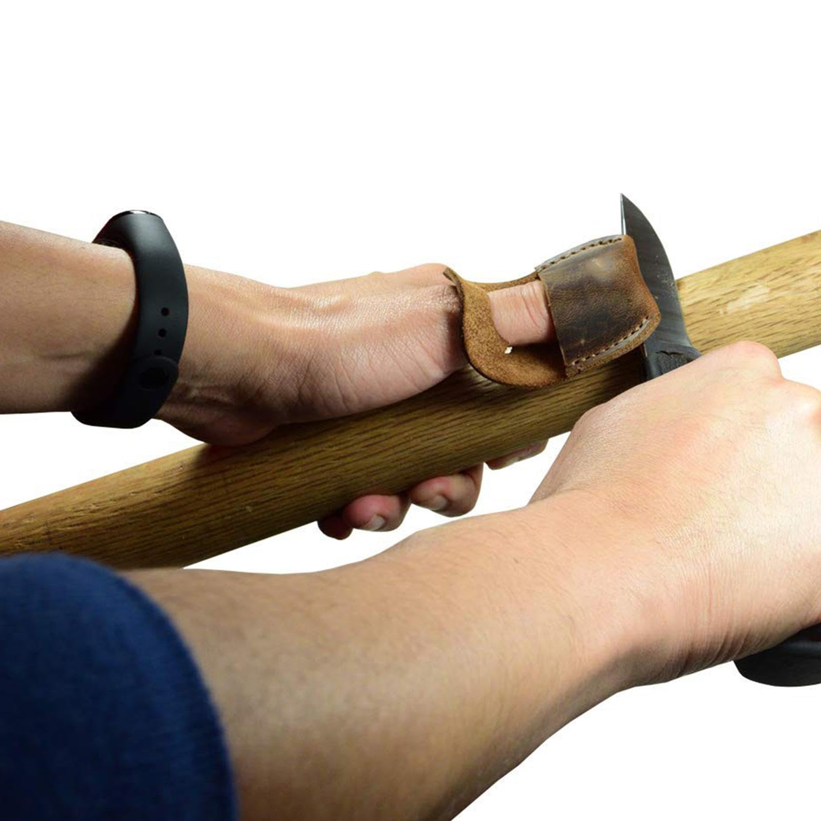 Protège-pouce – Protecteur de doigt en cuir sculpté sur bois, outil de sculpture, support de pouce, accessoires de sculpture pour outils de sculpture, travail de charpentier fait à la main, gants de