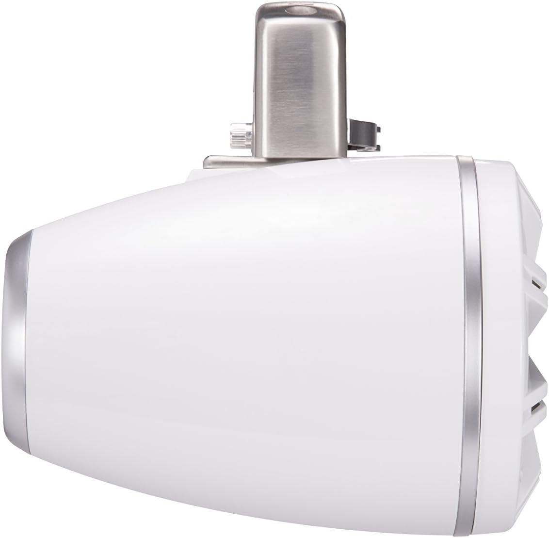 KICKER 45KMTDC65 Marine Tower Speakers with Swivel Clamps & 45KM654L Speakers White Grills with White Enclosures