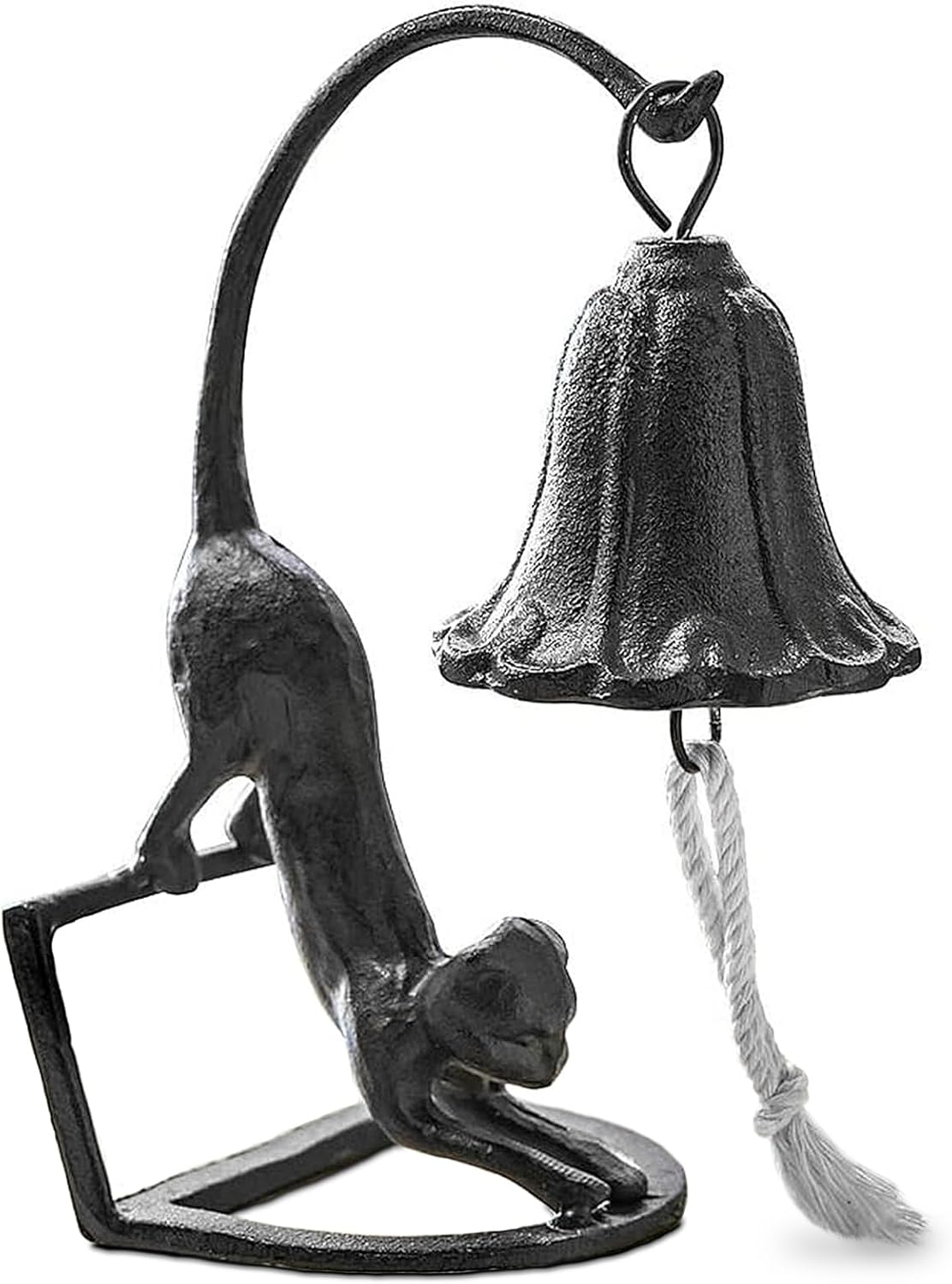 DreamsEden Cast Iron Cat Bell – Decorative Kitten Dinner Bell, Retro Service Bell for Table or Desktop Use