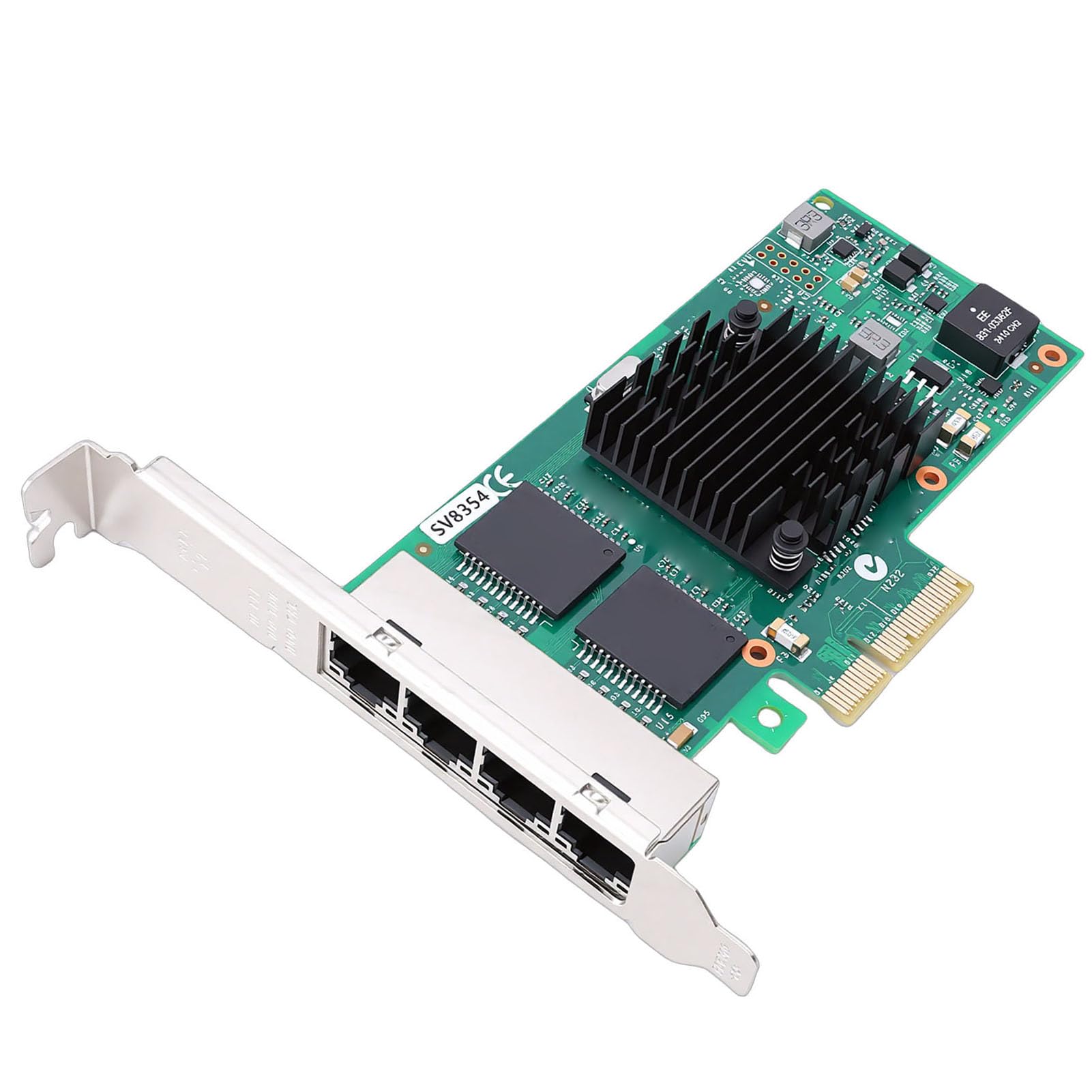 Naroote Scheda di Rete Gigabit PCI Express da 1000 Mbps, Adattatore Ethernet Controller 350AM4, Adattatore Server con Porta RJ45, Ideale per Server e Desktop