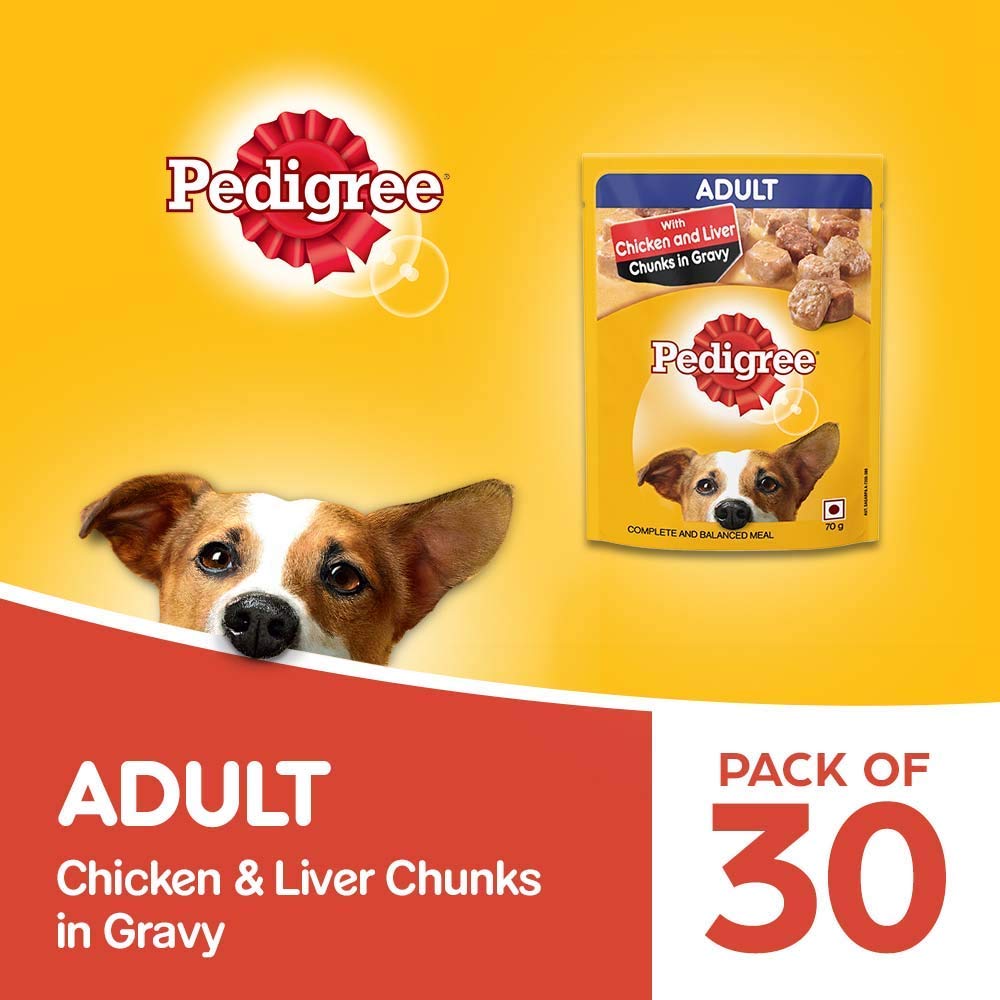 Pedigree Adult Chicken and Liver in Gravy, 1.05KG (B09Y1W24FK) Amazon Price History, Amazon Price Tracker