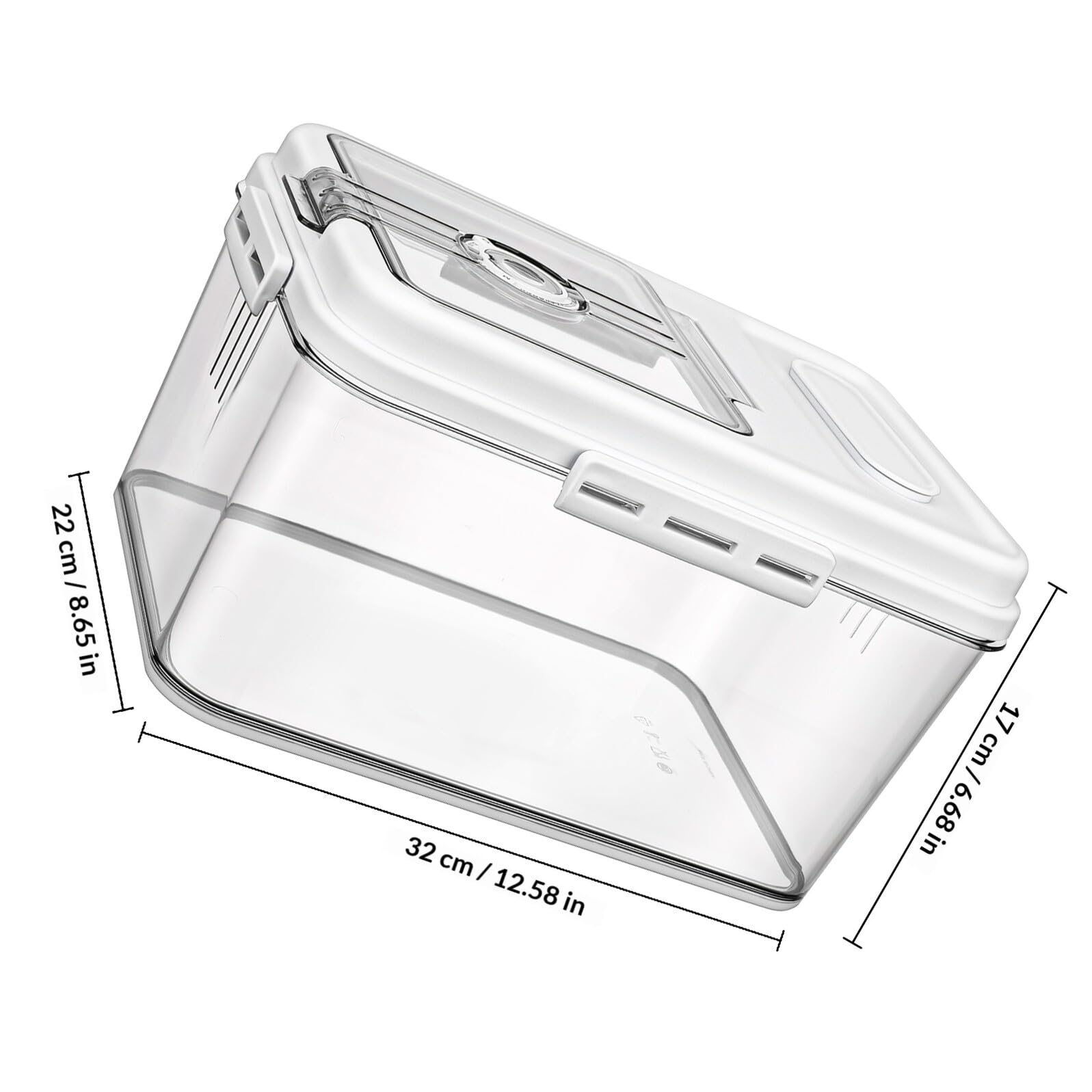 SUPVOX Contenitore Ermetico per Riso e Cereali in Pet Resistente, Dispenser Multifunzionale per Cucina Grande Capacità, Conservazione Alimenti Secchi e Farina, per Uso Domestico