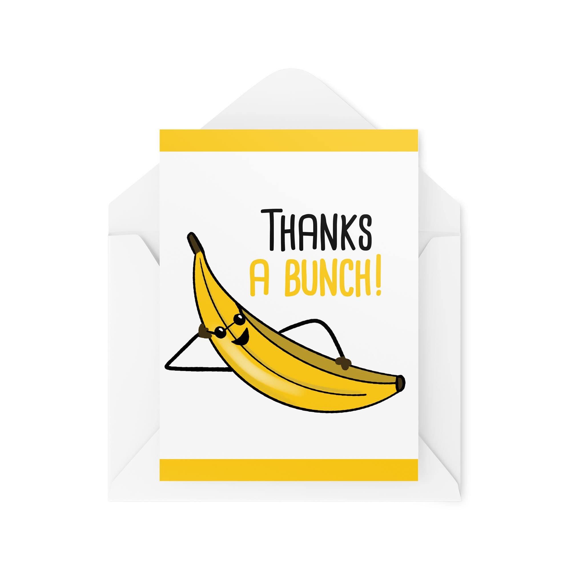 Funny Thank You Cards, Thanks A Bunch Appreciation Card, Friends Cards for Him Cards for Her, Joking Comedy Humour Joke Banter, CBH276