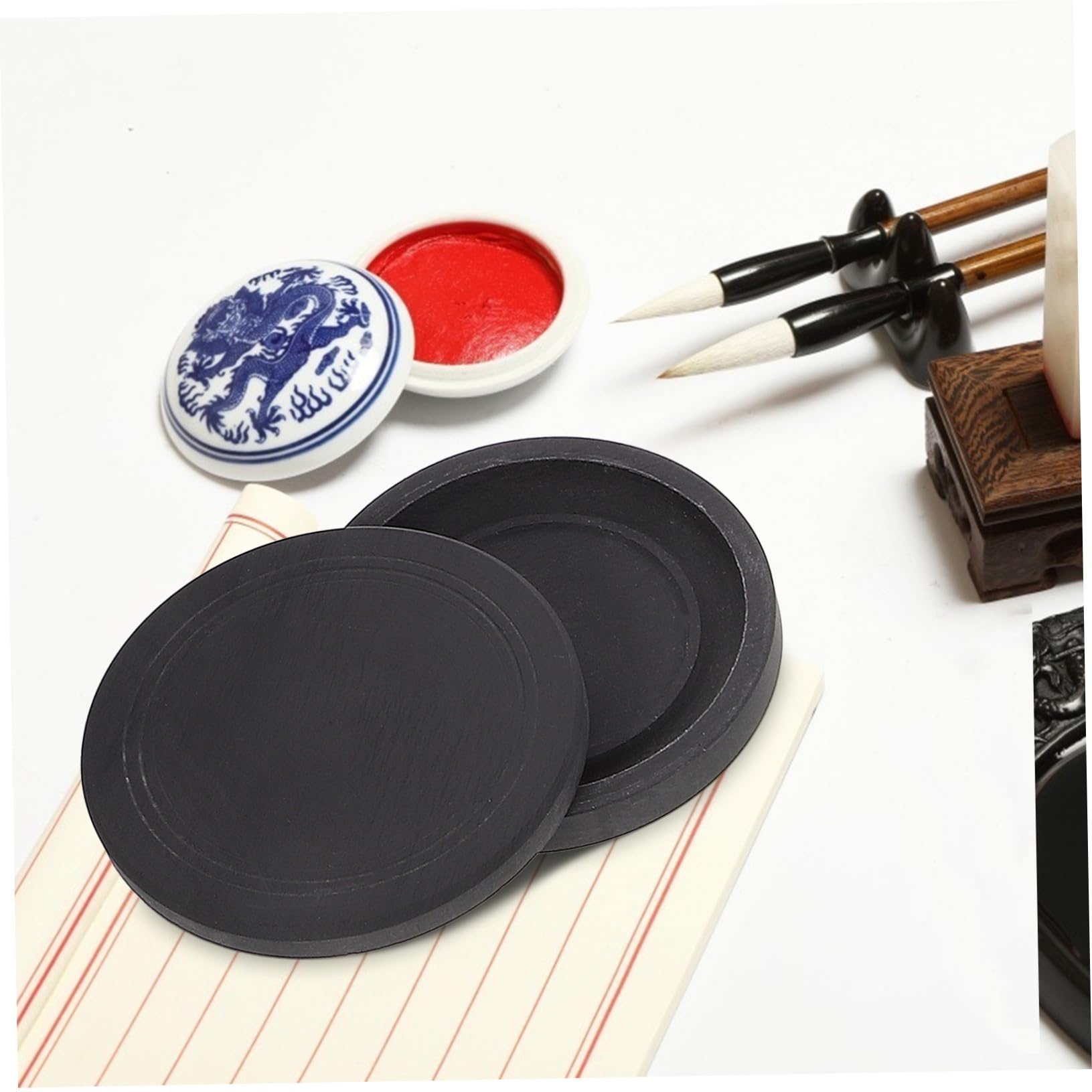 iplusmile Set da Calligrafia per Studenti in Legno e Plastico Pennello per Scrittura e Inchiostro