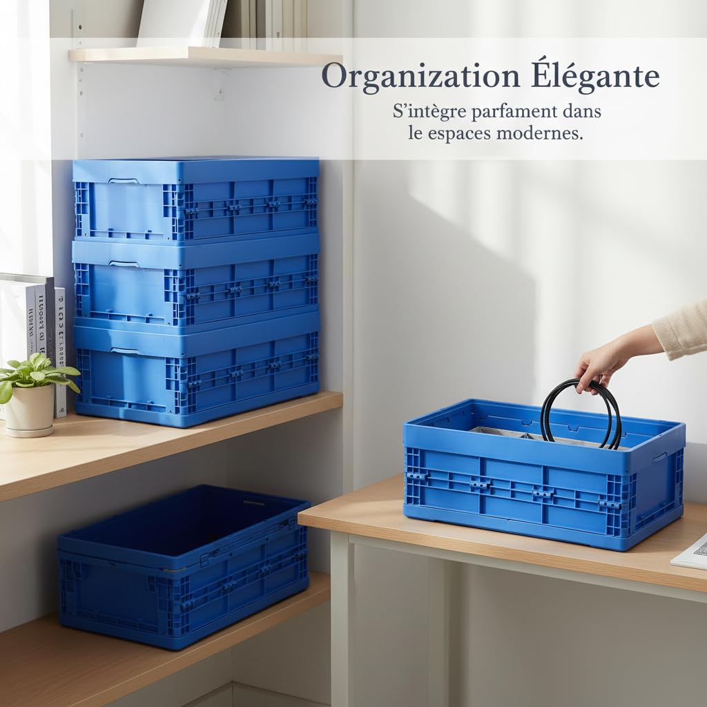 Caisse Stockage Pliable PP, 600-310 sans couvercle