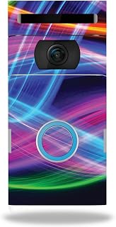 MightySkins Skin Compatible with Ring Doorbell 2 - Light Waves | Protective, Durable, and Unique Vinyl Decal wrap Cover | Easy to Apply, Remove, and Change Styles | Made in The USA