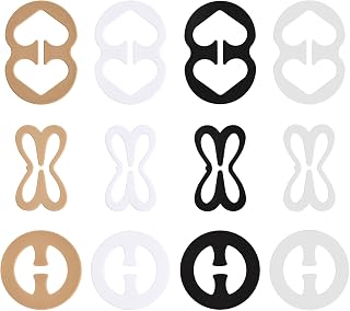 12 Pcs Bra Strap Clips,Bra Clips for Back, Women Anti-Slip Bra Strap Buckles Bra Holder Clips for Women Girls