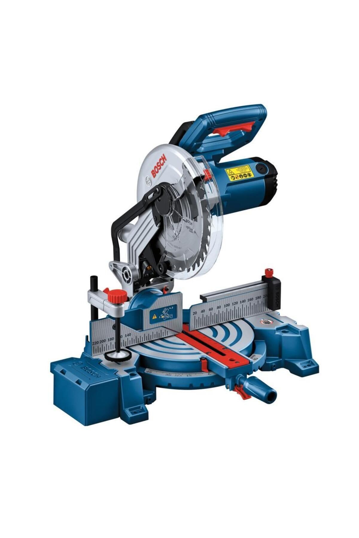 Bosch Professional system 18V: akumulatorowa ukośnica GCM 254 (średnica piły tarczowej 254 mm, prędkość obrotowa bez obciążenia 5.000 ot/min, worek na kurz)