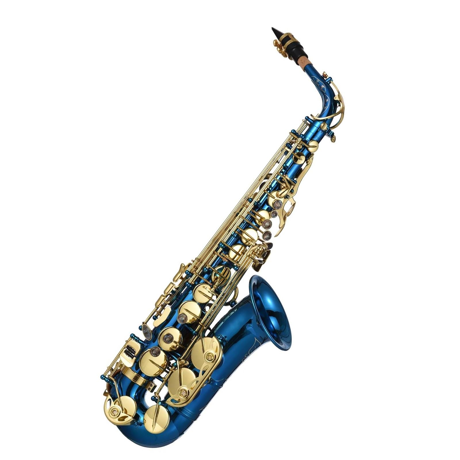 Grawerowane Mosiądzem Saksofon Altowy Eb Guziki Saksofonowe Instrument Dęty Z Rękawiczkami W Etui Szczotka Do Paska Z Tkaniny profesjonalny Saksofon