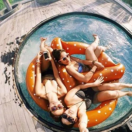 FushiLing巨大浮き輪 プール 大人用 フロート 海 人気 安全プレッツェル ３人用 浮き輪 浮輪 フロート プール 子供用 水遊び ウォーターフロート 遊具 直径150cm