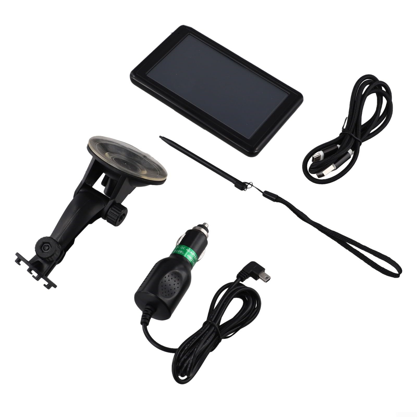 Pollice GPS Per Navigatore Per Camion Auto, 8Gb Rom 128Mb per RAM, Mappe Regno Unito Precaricato, Trasmettitore Fm, Dispositivo di navigazione portatile con staffa per pendolari quotidiani