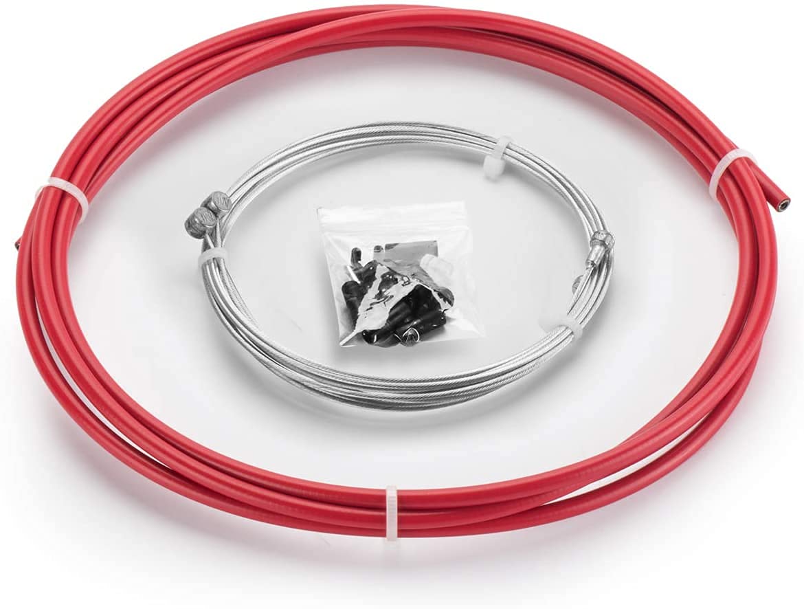 Chooee Red Universal Bicycle Brake Cable Housing Kit For Mountain Bike Or Road Bikes,Standard