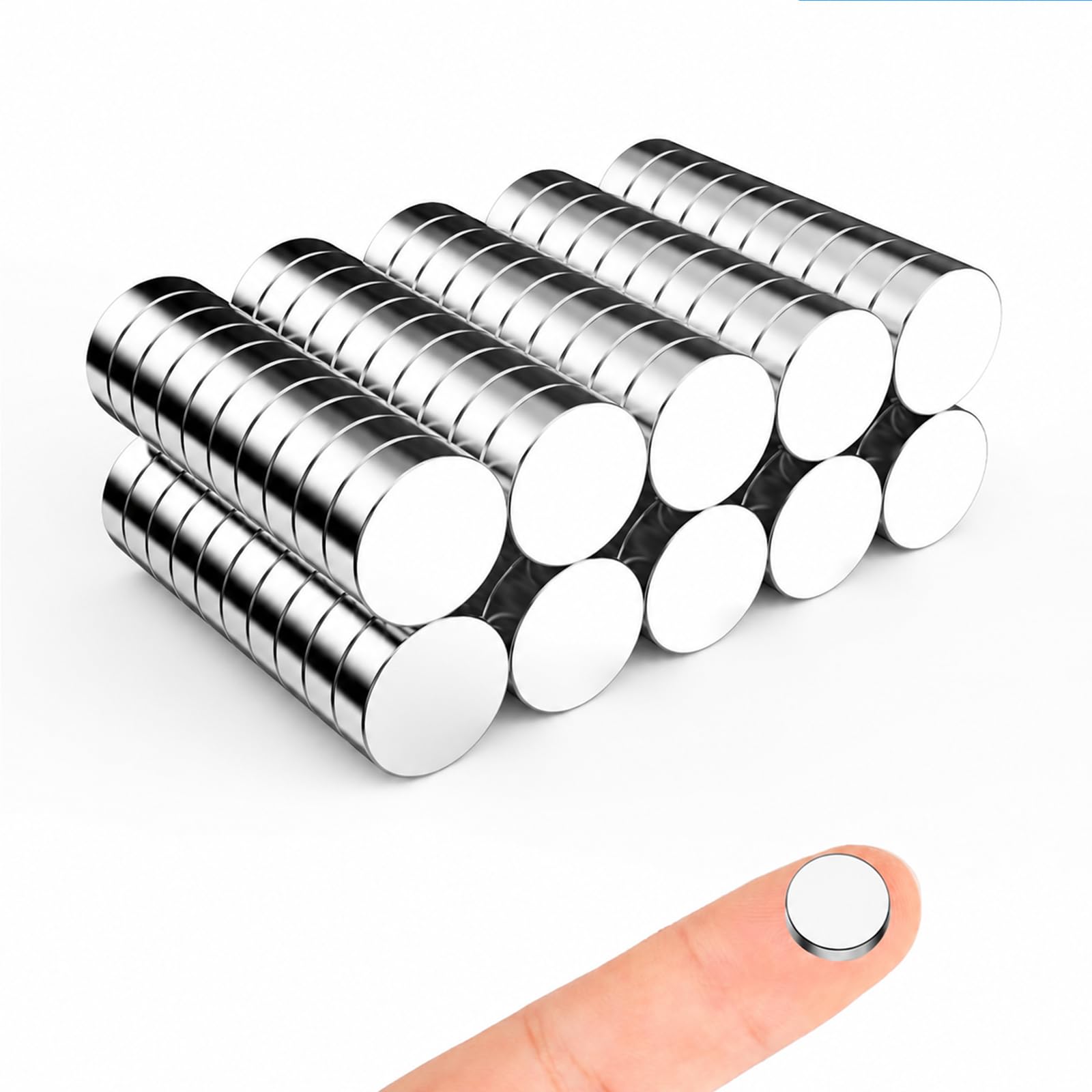 Zynthor 80Pcs Strong Magnets, 10 x 2mm Small Magnets