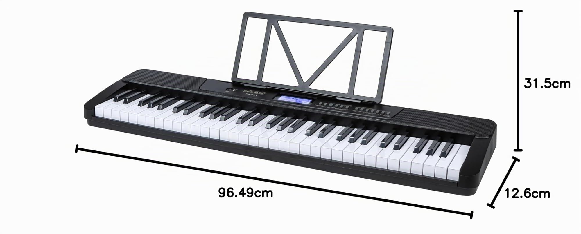 PK361 Home Keyboard: Das Musikwunder – 61 MidSize-Tasten, 430 Sounds, 300 Rhythmen, Perfekt für Einsteiger