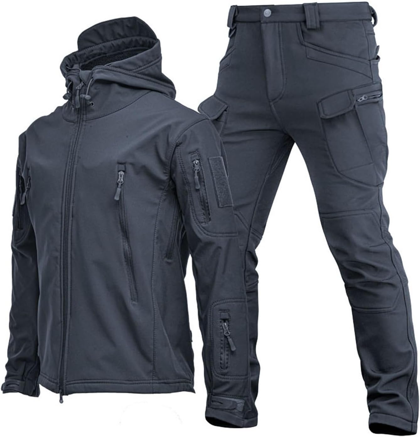 Adult Ski Suits Set, Men's Winter Insulated Waterproof Keep Warm Jacket and with Belt Pants