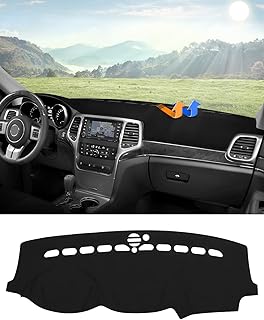Cartist Custom Fit for Dash Cover Mat Jeep Grand Cherokee 2011-2021 Accessories Suede Dashboard Cover Nonslip Dashboard Mat Protector Sunshade No Glare (NOT for Jeep Cherokee & Grand Cherokee L)