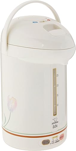 Zojirushi CW-PZC22FC Micom supercaldera 2.2L, diseño floral, Blanco