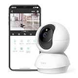 TP-Link Tapo Smart Cam Pan Tilt Home WiFi Camera Wireless Indoor Security Camera 1080p (Full HD) Up to 30 ft Night Vision Google (Tapo C200) (Renewed)