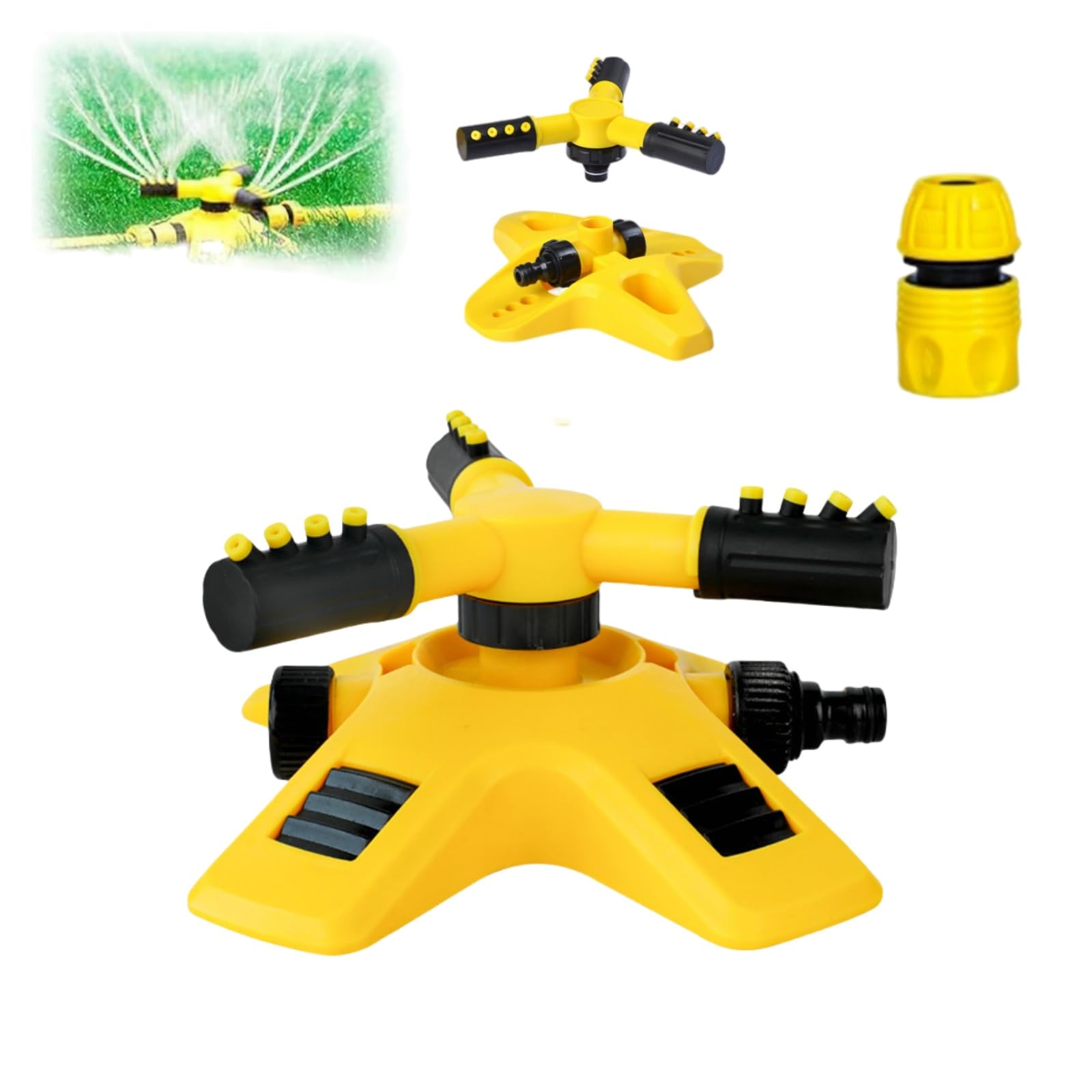 Arroseur de jardin automatique et rotatif pour l'arrosage des légumes et fleurs