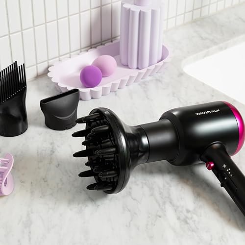 Miniatura 7 de Wavytalk Secador de pelo iónico con difusor para cabello rizado secador de pelo profesional difusor y boquilla concentradora para mujeres estilo