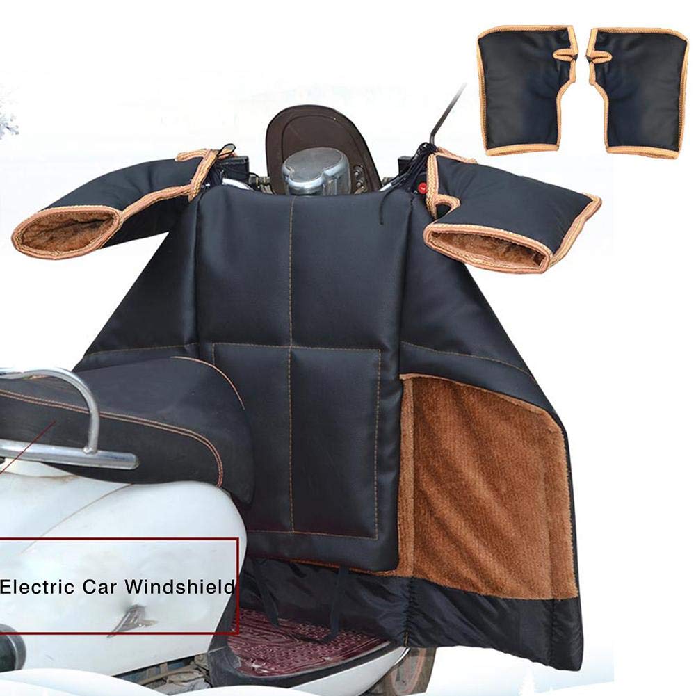 Couvre Jambe Scooter avec Guidon, Protection Couverture Jambes Scooter Leg Cover, Housse Moto Épaisse Coupe-Vent…