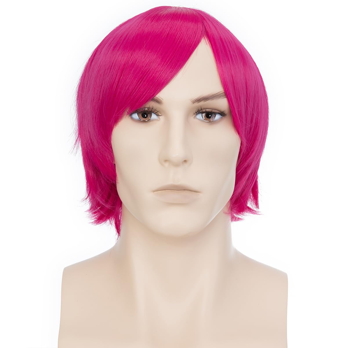 PARXITN Bob Perücke mit Pony Blond Perücke 28cm Synthetikhaa