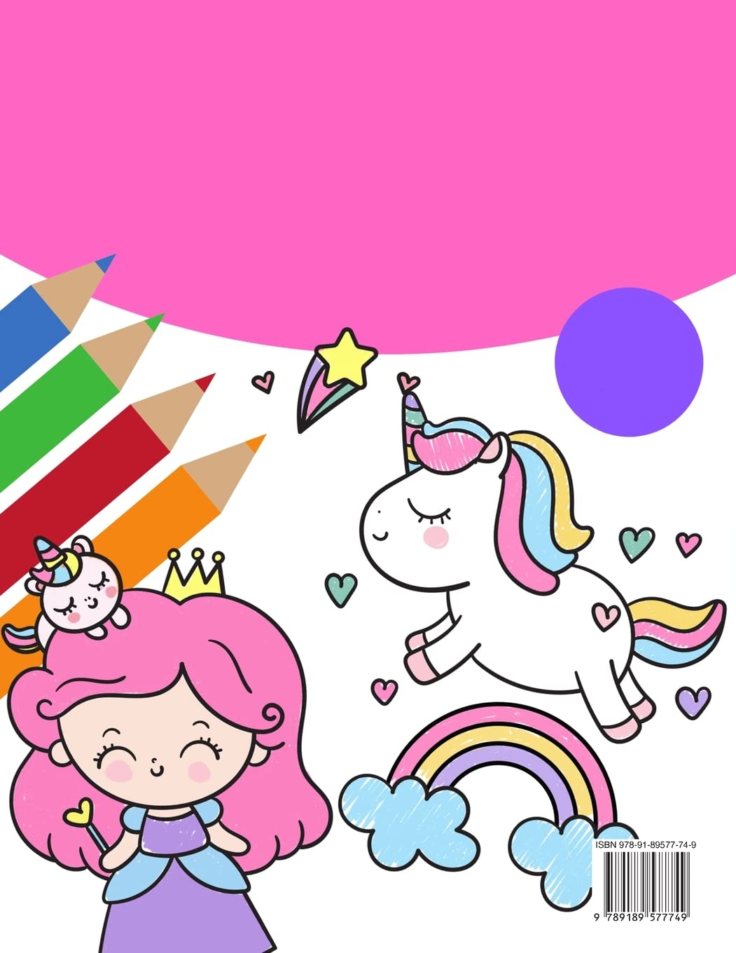 Magisches Einhorn-Malbuch für Mädchen 1+: Einhorn-Malbuch mit hübschen Einhörnern und Regenbogen, Prinzessin und niedlichen Baby-Einhörnern für Mädchen