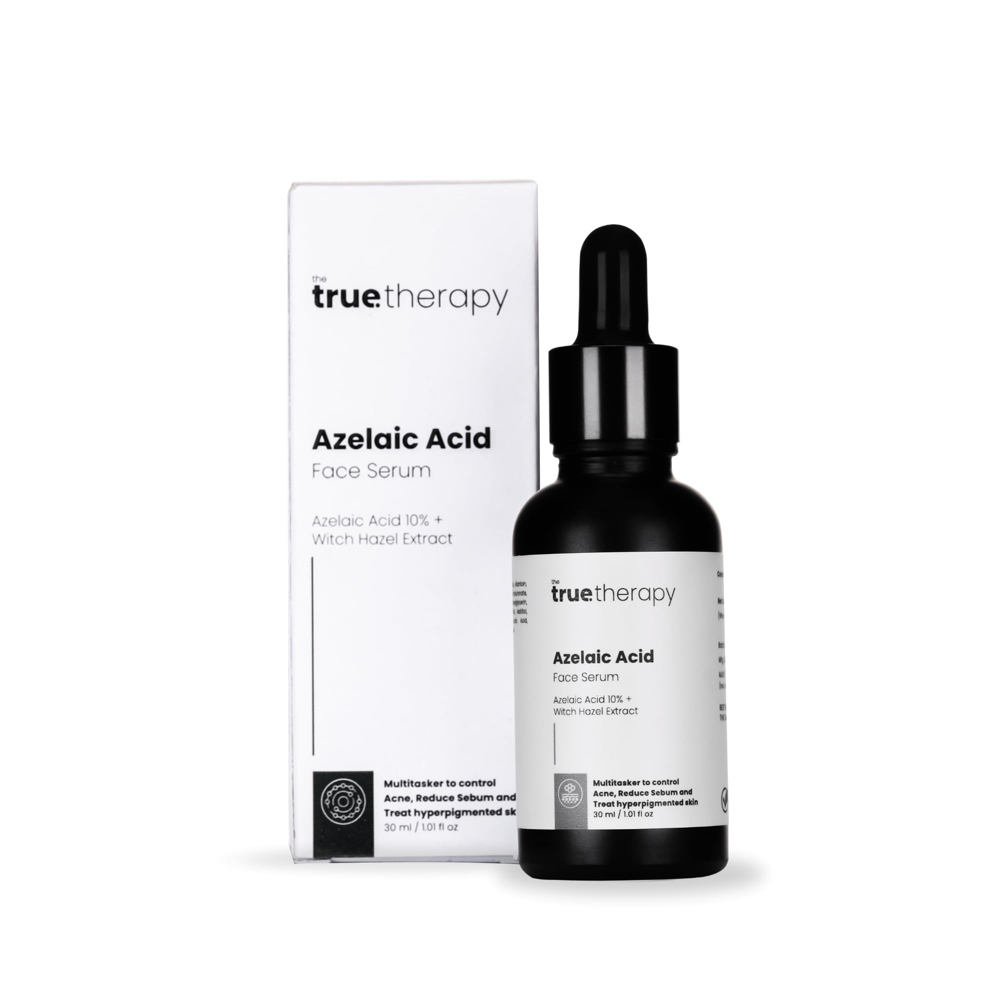 10% Azelaic Acid Face Serum with Witch Hazel Extract for Anti-inflammatory, Cystic Acne, Rosacea, Hyperpigmentation, Reduce Redness, Excess Oil & Breakout – 30 ml