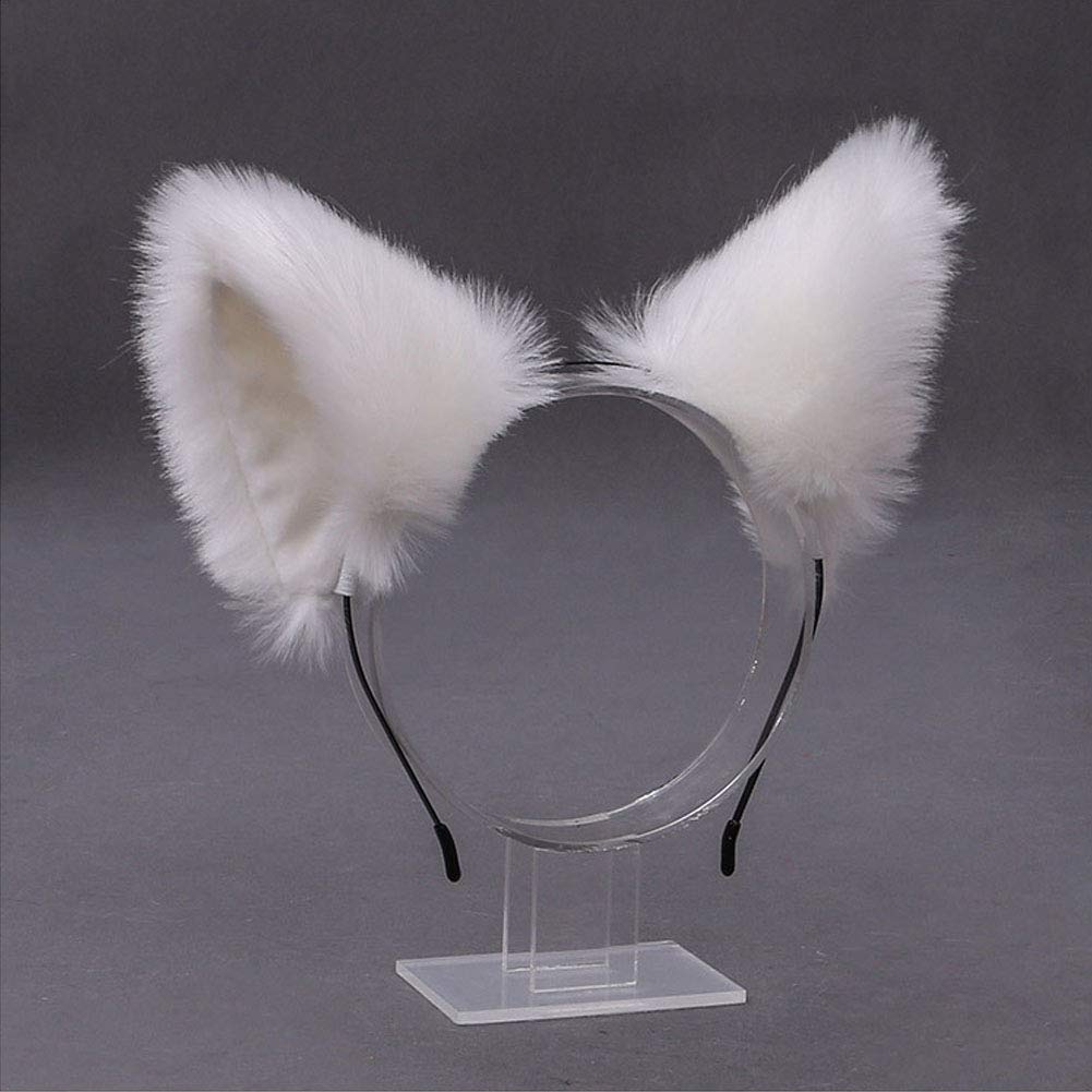 Faux Fur Fox Cat Ears Headband Hair Hoop Hairband Animal Ears Cosplay Party Costume Ears Headwear