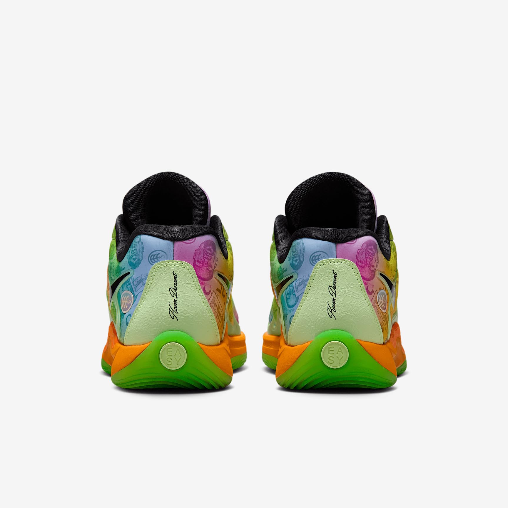 KD17 Basketballschuhe (HF1811-700, Barely Volt/Hyper Pink/Total Orange/Baltic Blue)