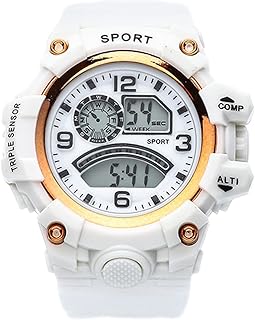 メンズ腕時計 - ユースウォッチ |大きな文字盤 防水電子多機能腕時計 | LED コールドビッグフェイスアラームストップウォッチ |メンズ&レディース用タクティカルアウトドア腕時計