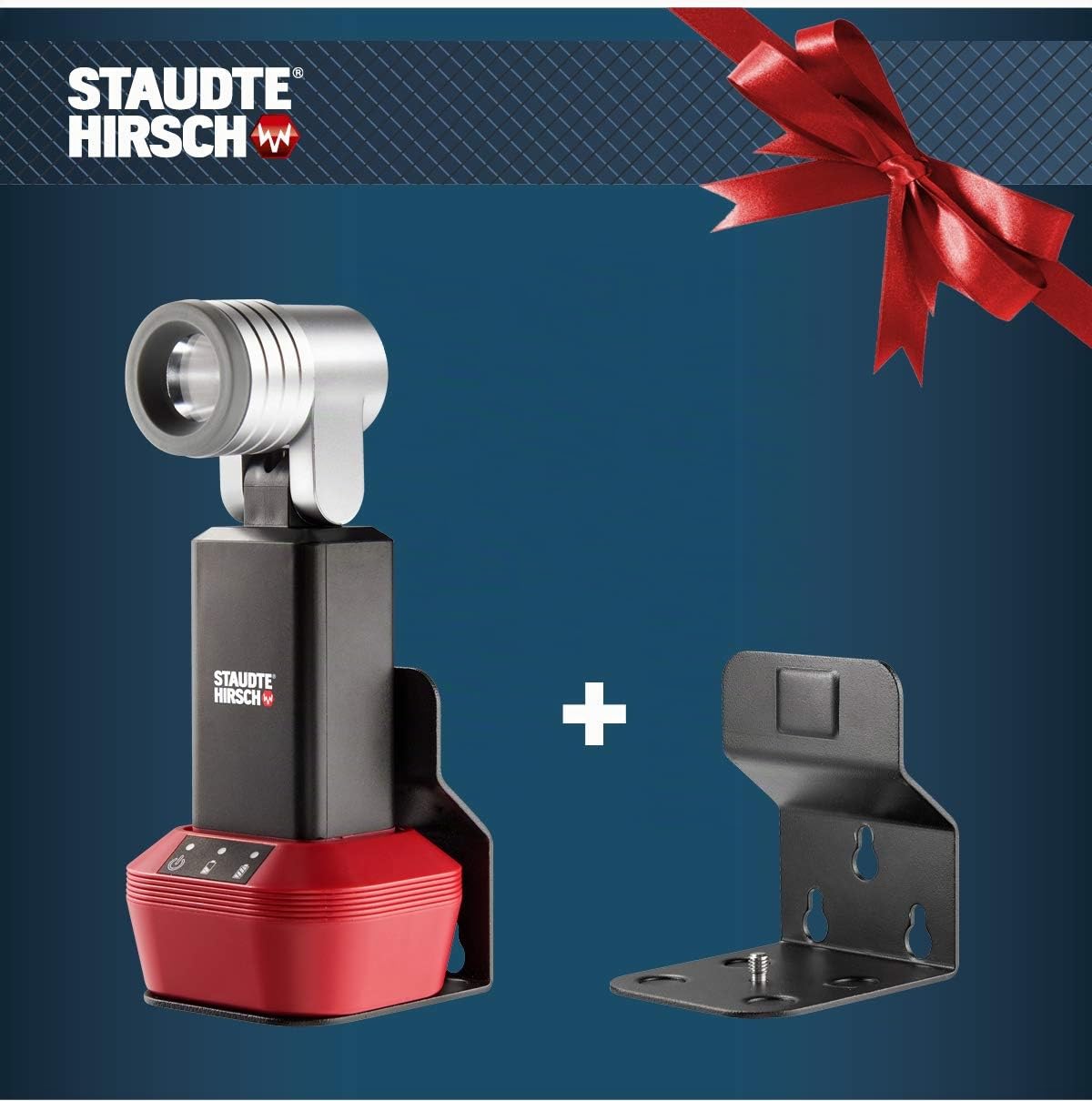 SH-5.300 LED Arbeitsleuchte magnetisch im Set mit Wand-/Kfz-Halterung und Ladeschale (IP 54, aufladbare Leuchte mit Notlichtfunktion)