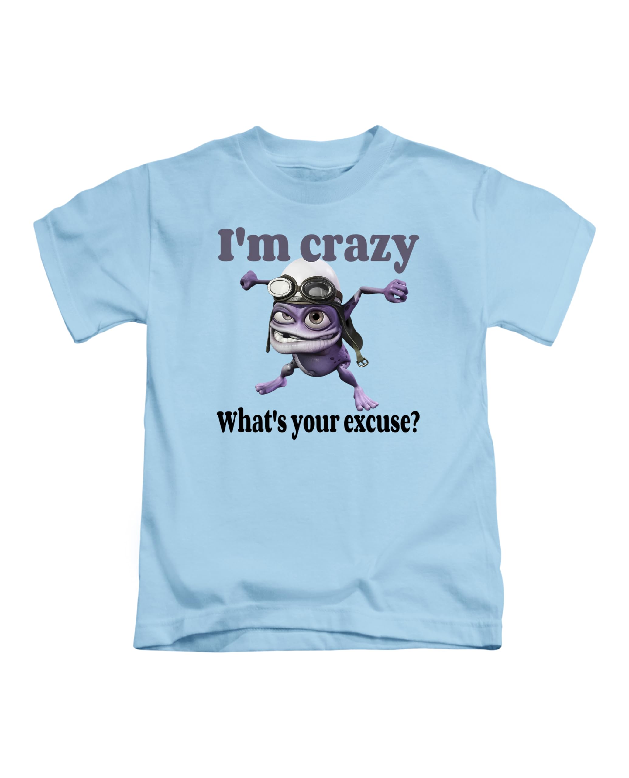 Taylor Brown Unisex Sky Blue Crazy Frog Meme Novelty Iconic Icon 2000S Joke Novelty Pun Humerous Tee T-Shirt Funny T Shirt Top