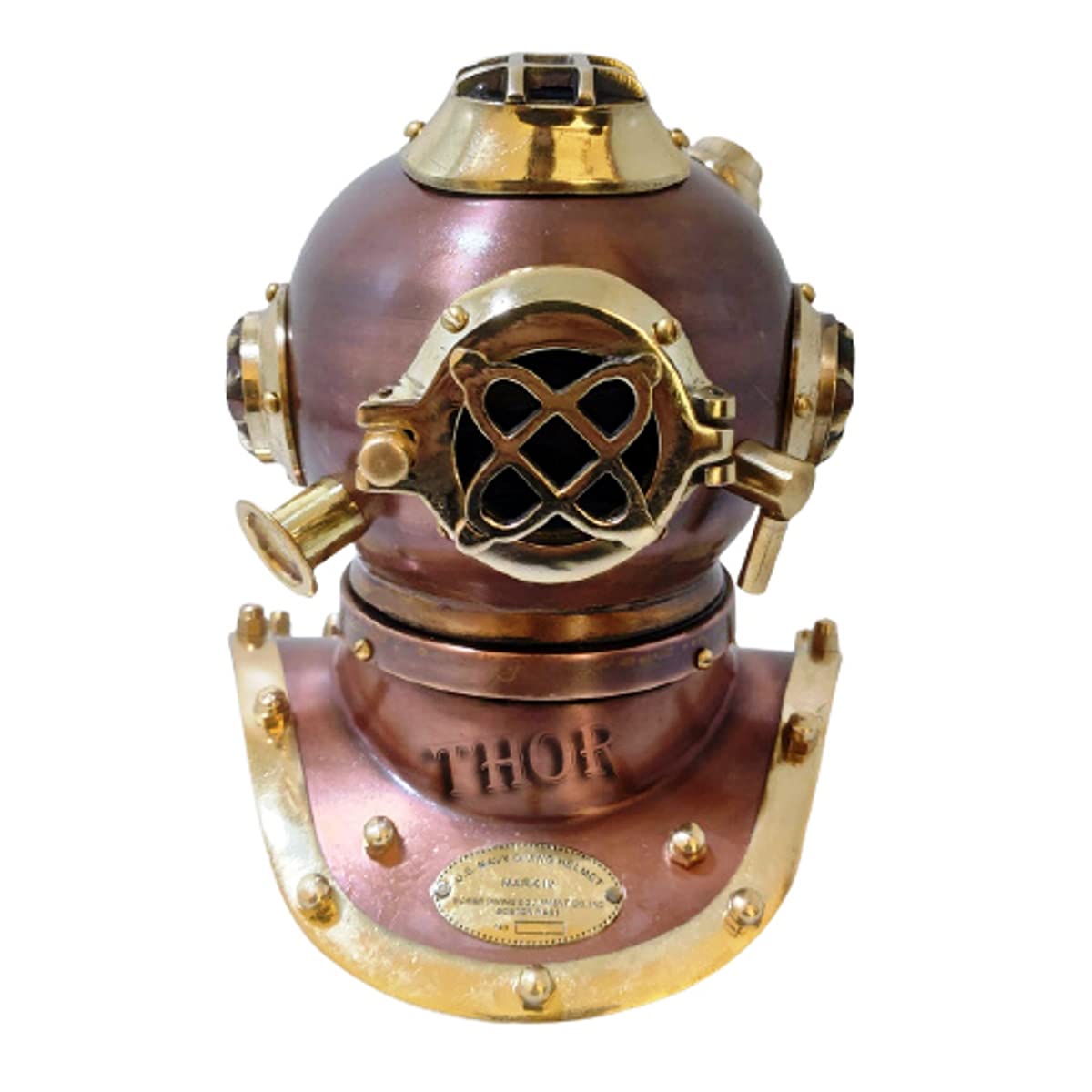 Vintage Marine Handmade Divers Diving Helmet Copper Finish 6