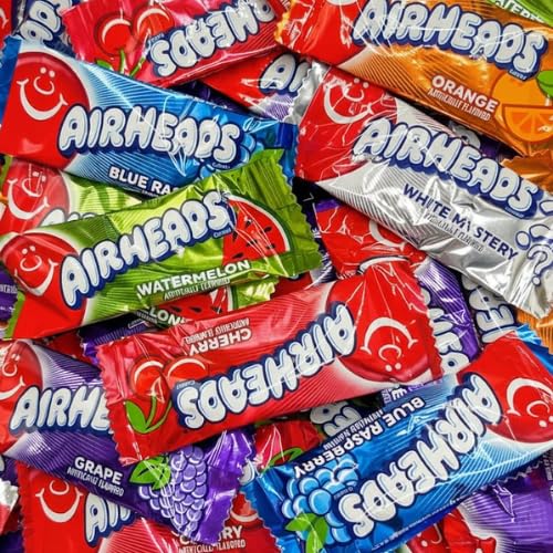 Airheads Mini Candy Bars, Taffy Variety Pack, Bulk Individually Wrapped Candy, 2 Pound Bag, Approx. 75 Pieces, Six Assorted Fruit Flavors, for Parties, Holidays, Classroom Treats, Movie Night Snacks, and Candy Bowls. - image 2