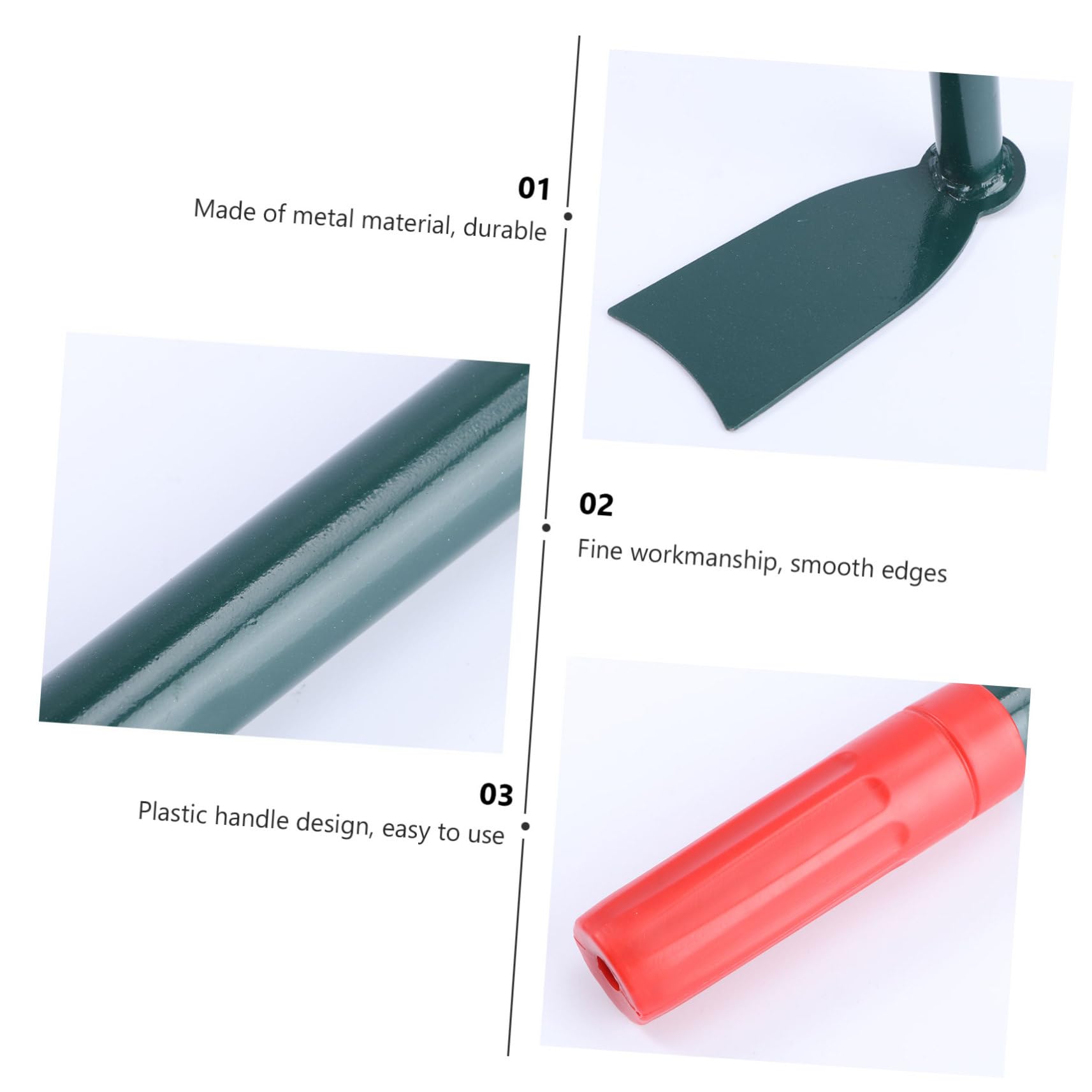 TOYANDONA 3 Stück Gartenwerkzeug Hacke mit Ergonomischem Gartenhacke für Gartenpflege und Praktisch für Täglichen Gebrauch Zufällig Zufällige Farbe