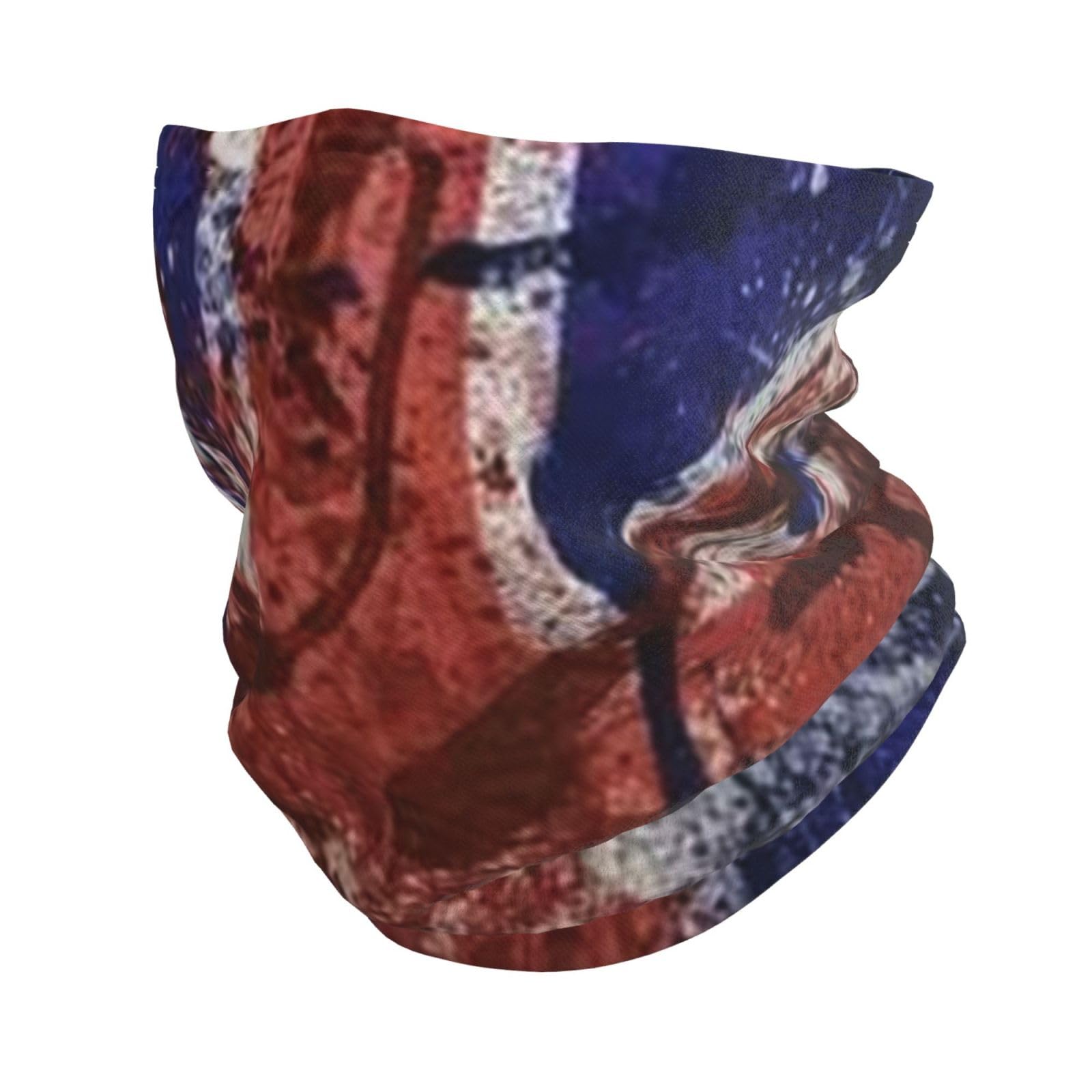 Hceaatb Unisex Black Multifunctional Headwear Country Flag Uk Ourdoor Face Balaclavas Neck Gaiter Bandanas Scarf For Men Women Outdoor Sports
