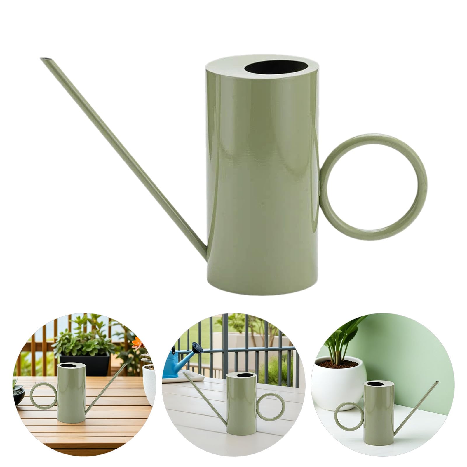 Uonlytech Arrosoir pour Arrosage Précis en Acier Inoxydable avec Long Bec 1500ml des Plantes D'intérieur et Succulentes, Léger Jardinage la Maison