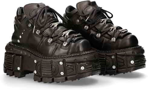 Amazon.com | New Rock M-tank106-c2 Unisex Platform Shoes in Black 